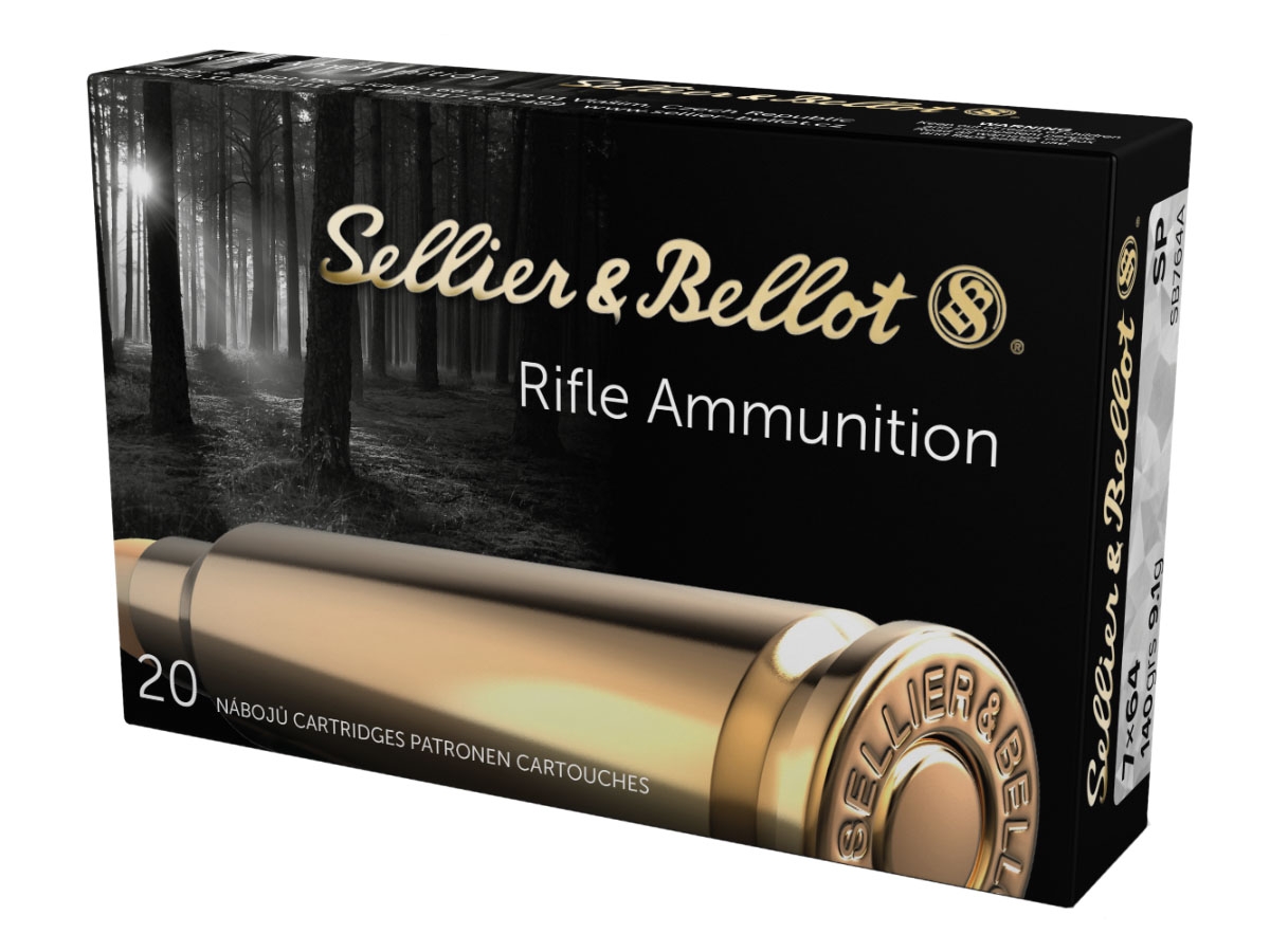 Sellier & Bellot 7x64 Brenneke 139gr SP Ammunition 20rds - SB764A - Sellier & Bellot Ammunition