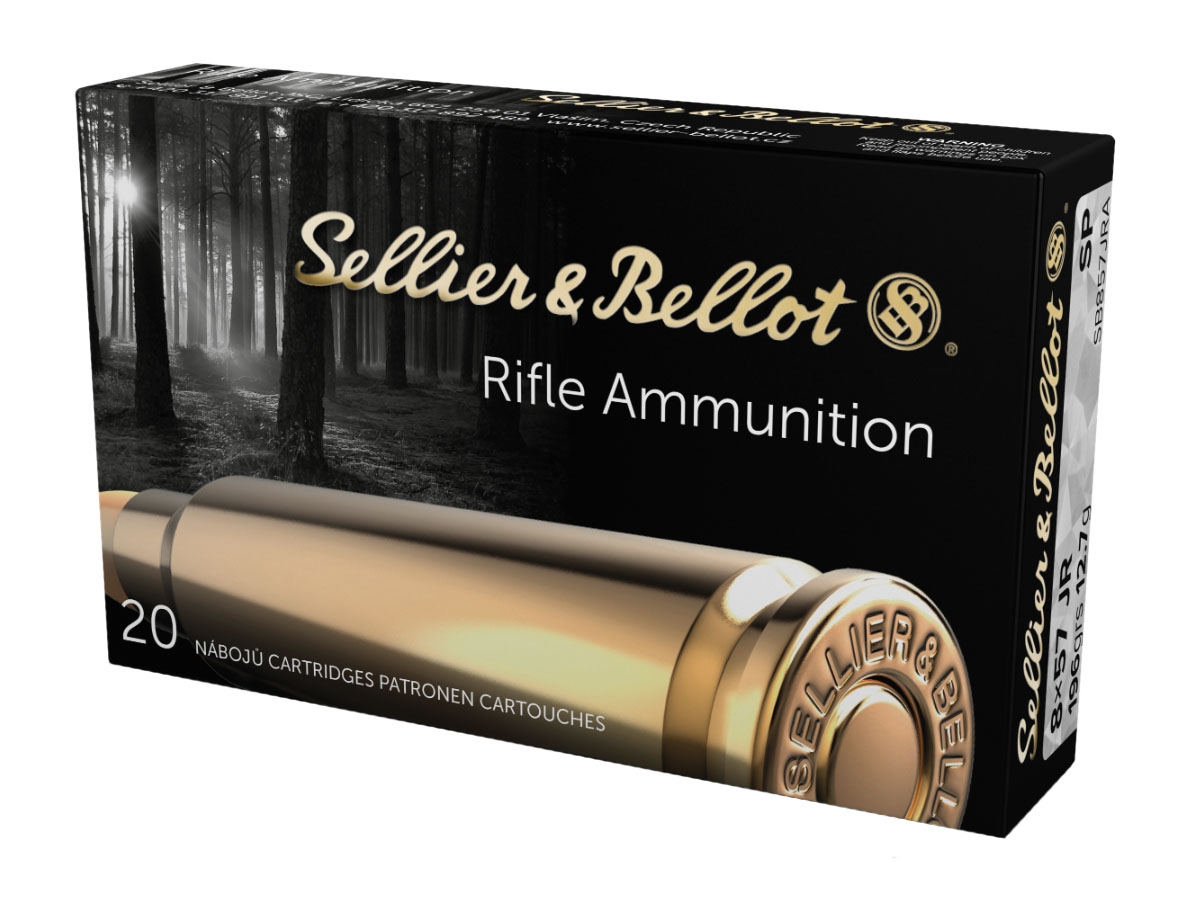 Sellier & Bellot 8x57JR Mauser 196gr SP Ammunition 20rds - SB857JRA - Sellier & Bellot Ammunition