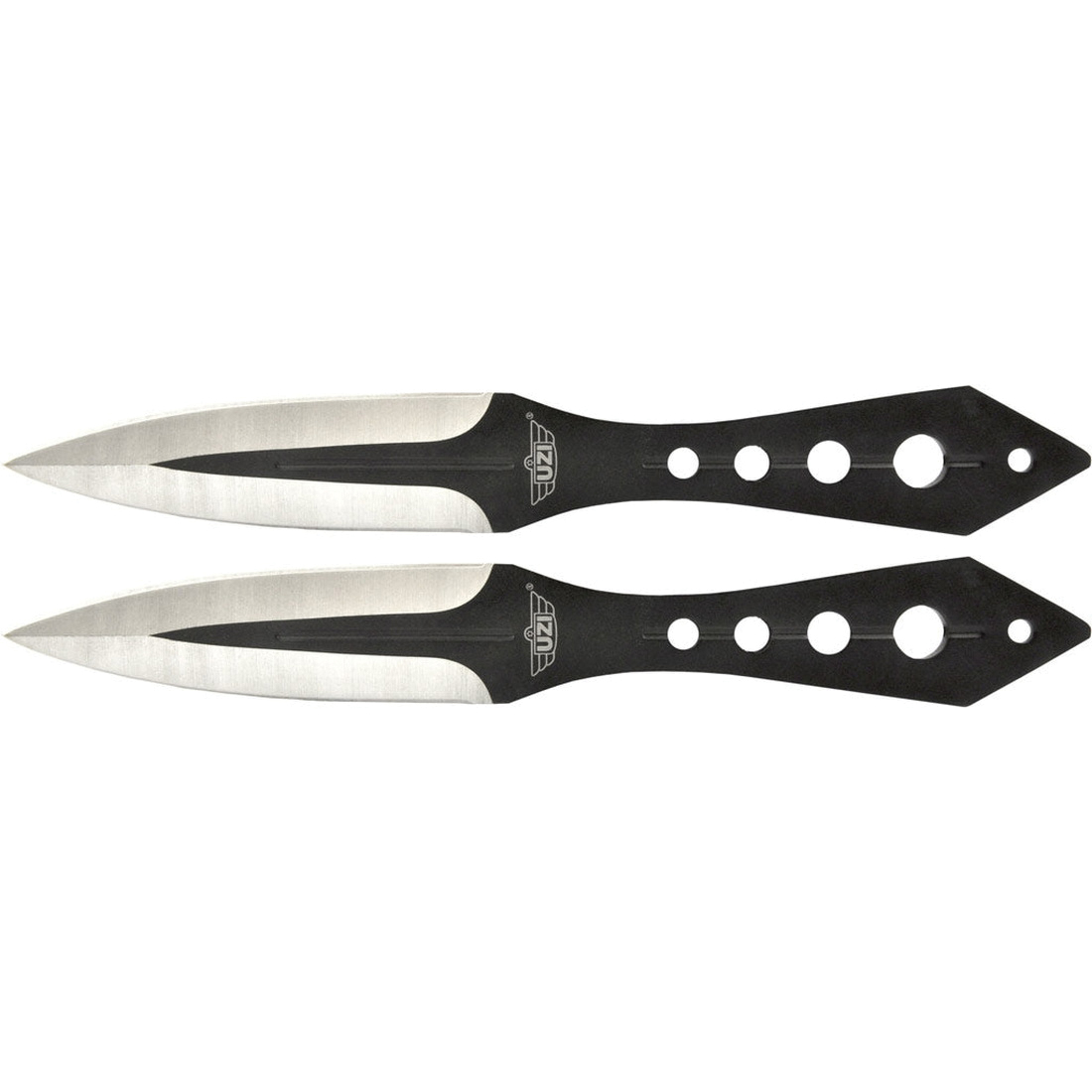 Uzi Fixed Blade Throwing Knife Set Black - Precision - UZKTRWTZP - Uzi Accessories
