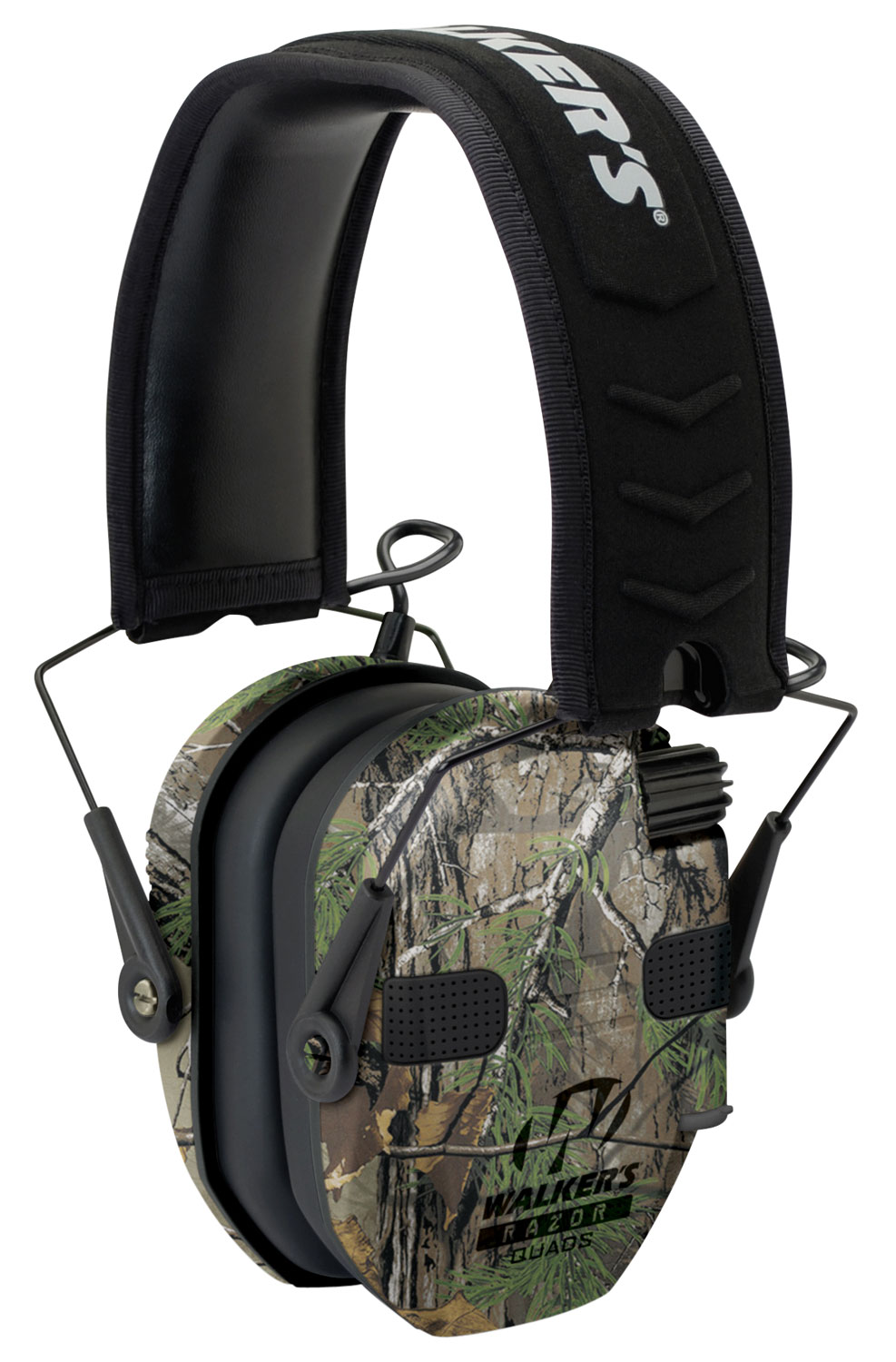 Walkers Game Ear Razor Slim 23 dB Electronic Quad Muff, Realtree Xtra Camo - GWPRSEQMCMO - Walkers Game Ear