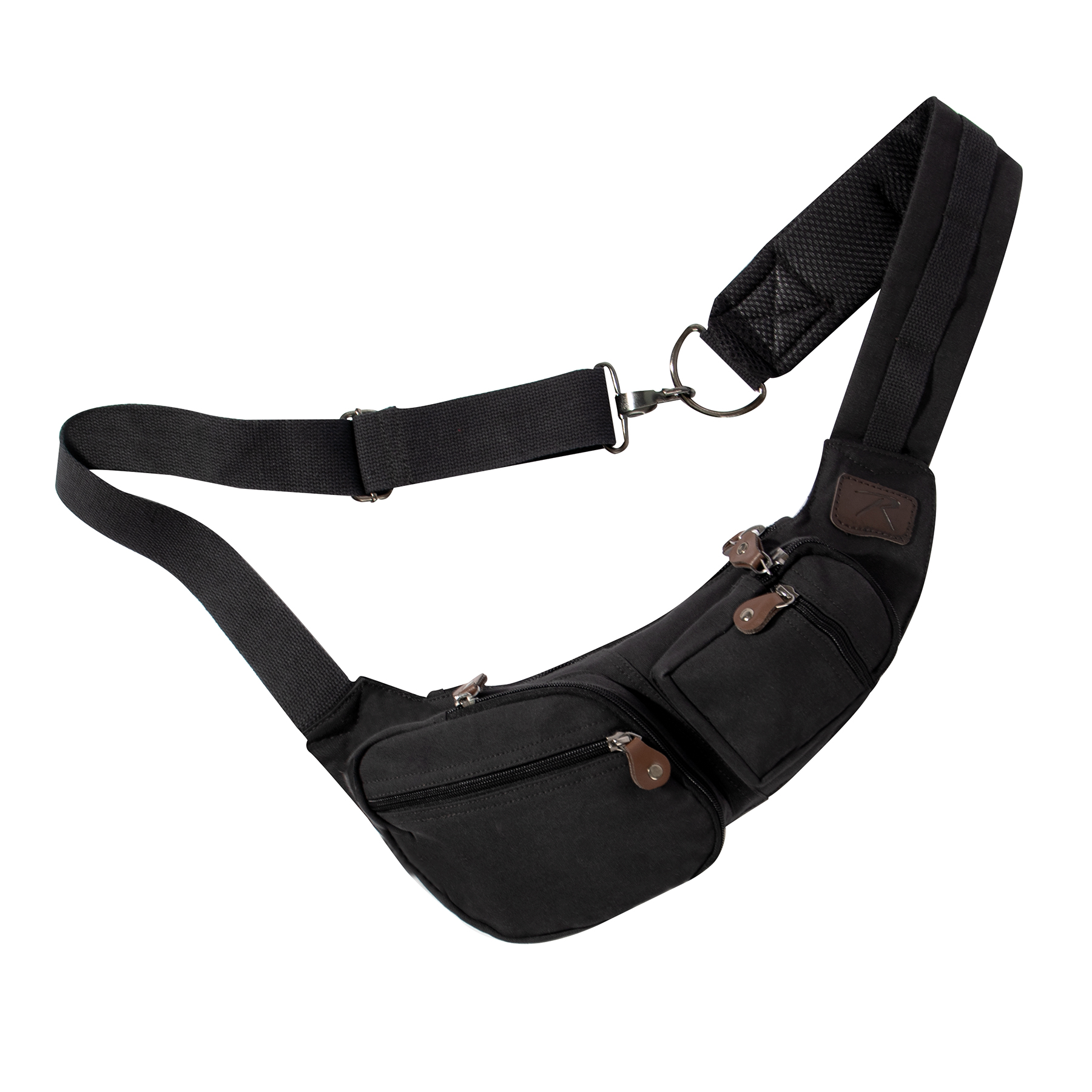 Rothco Rothco Crossbody Canvas Sling Bag - Black