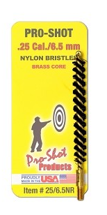 Pro-Shot .25 CAL./6.5MM Nylon Bristle Rifle Bore Brush 25/6.5NR - Proshot