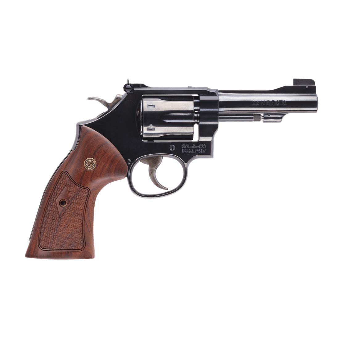 Smith & Wesson Model 48/K-Frame .22 Magnum Revolver 4" 6rds, Black - Smith & Wesson