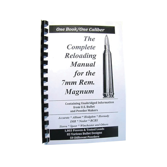 Loadbooks USA 7mm Remington Magnum Complete Reloading Book Manual - Loadbooks Usa