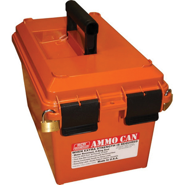 MTM Case Gard .50 Cal Ammo Can, 707 cu-in Orange - Mtm Case Gard