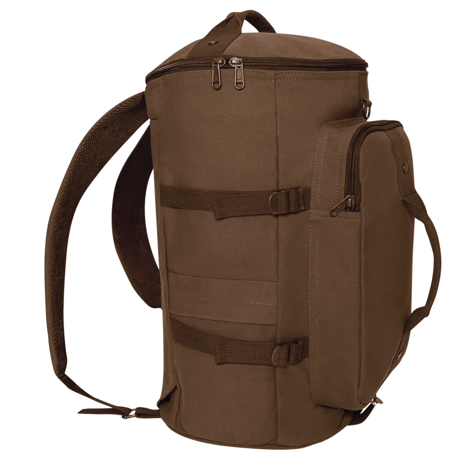 Rothco Rothco Convertible Canvas Duffle - Backpack - 19 Inches, Brown