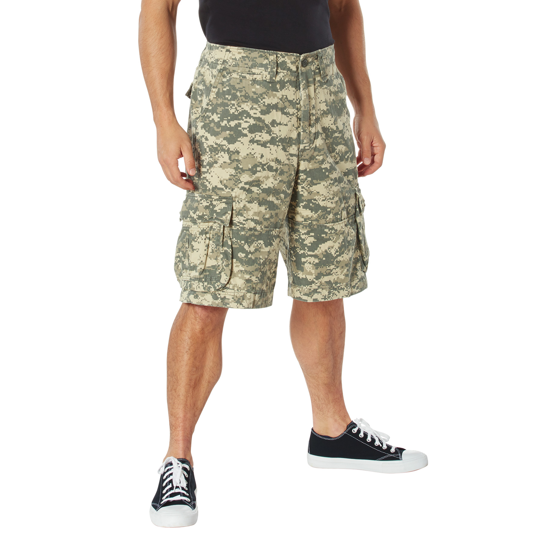 Rothco Rothco Vintage Utility Cargo Shorts - Acu Digital Camo, Medium