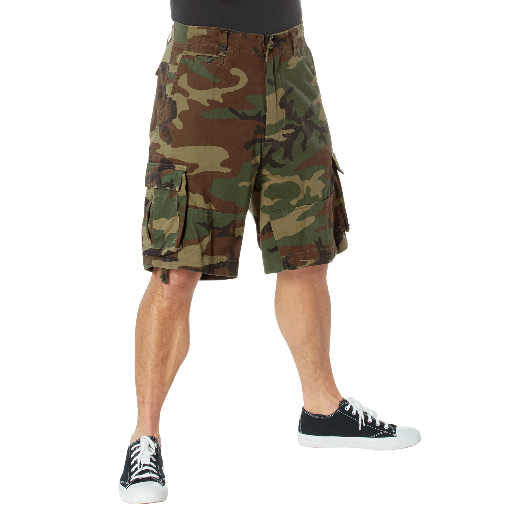 Rothco Rothco Vintage Utility Cargo Shorts - Woodland Camo, 2X-Large