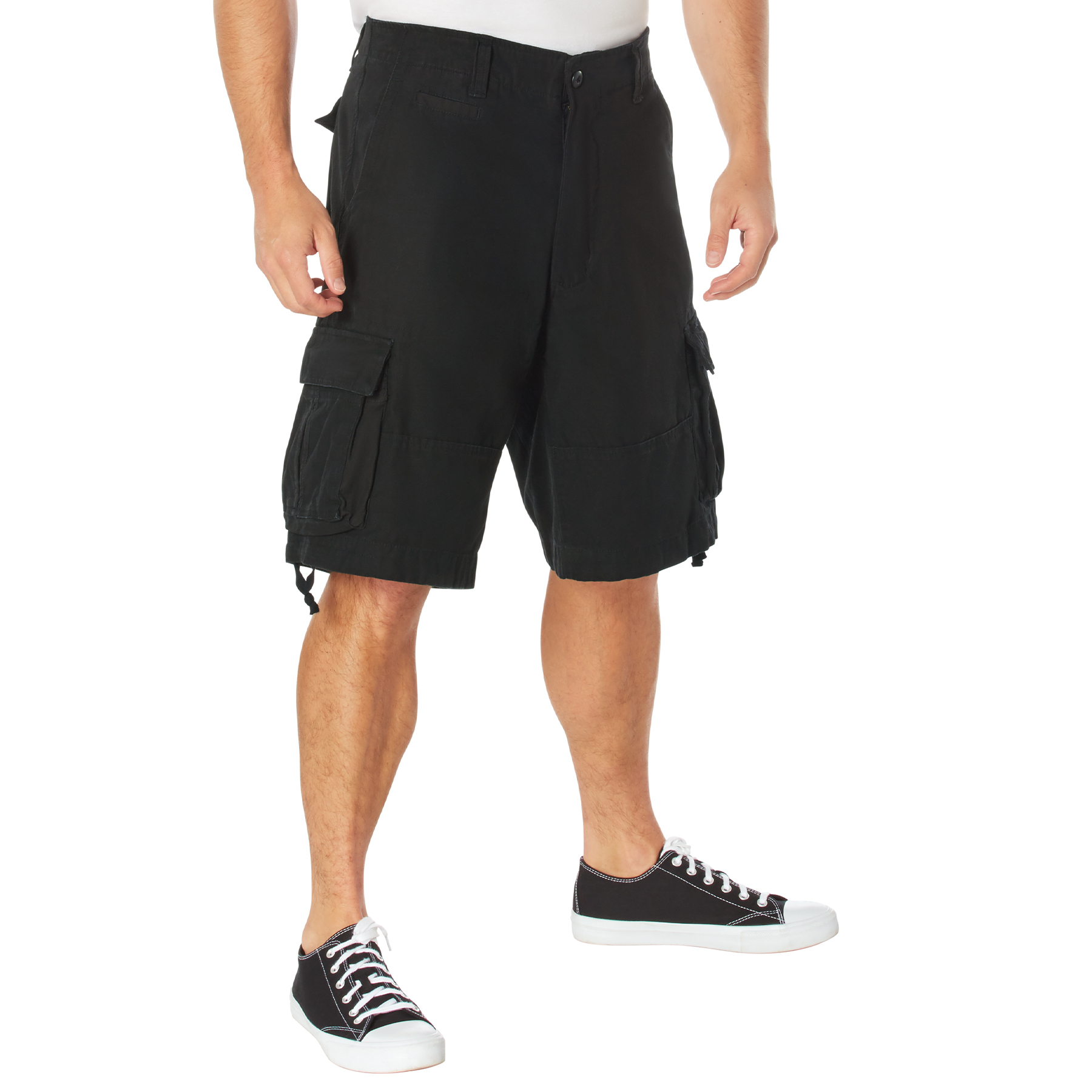 Rothco Rothco Vintage Utility Cargo Shorts - Black, Large