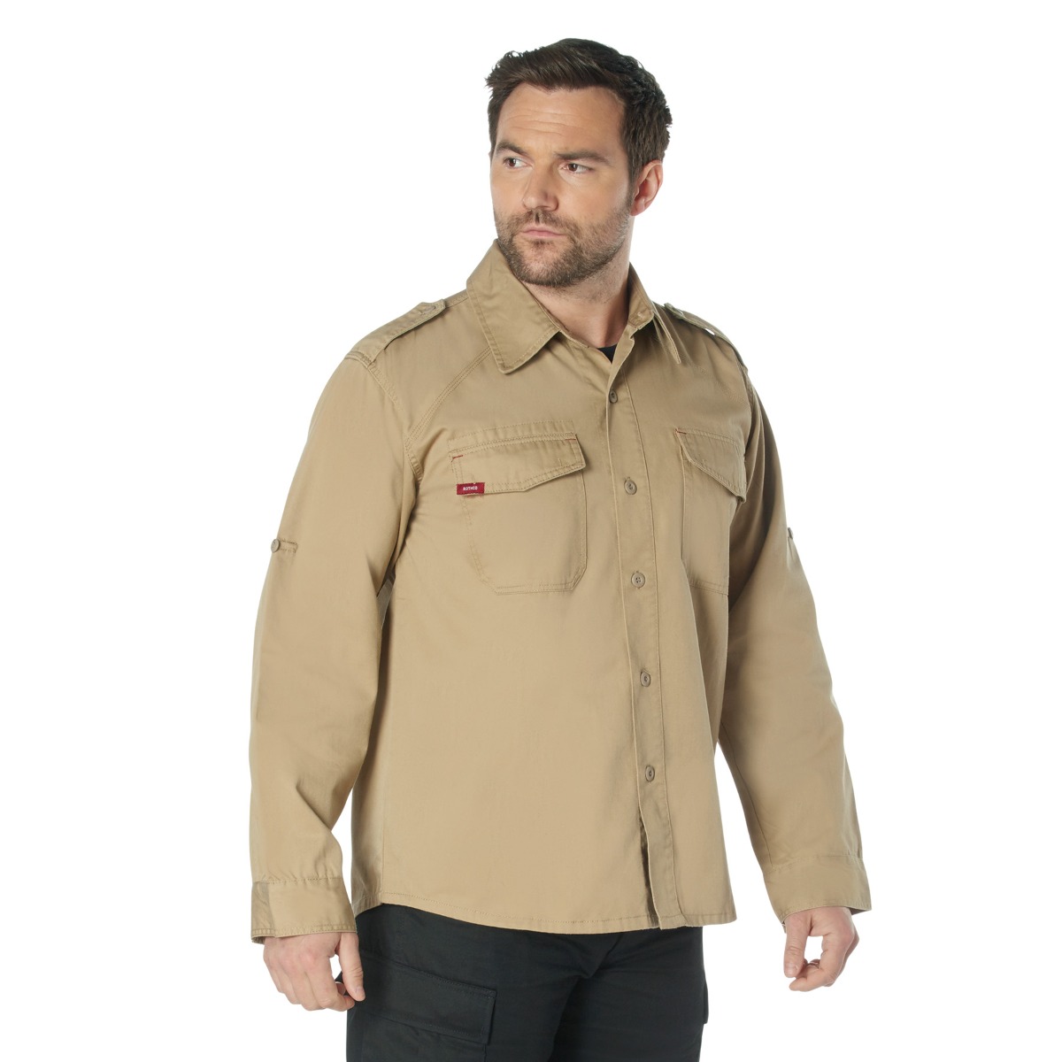 Rothco Rothco Vintage Fatigue Shirt - Khaki, Medium