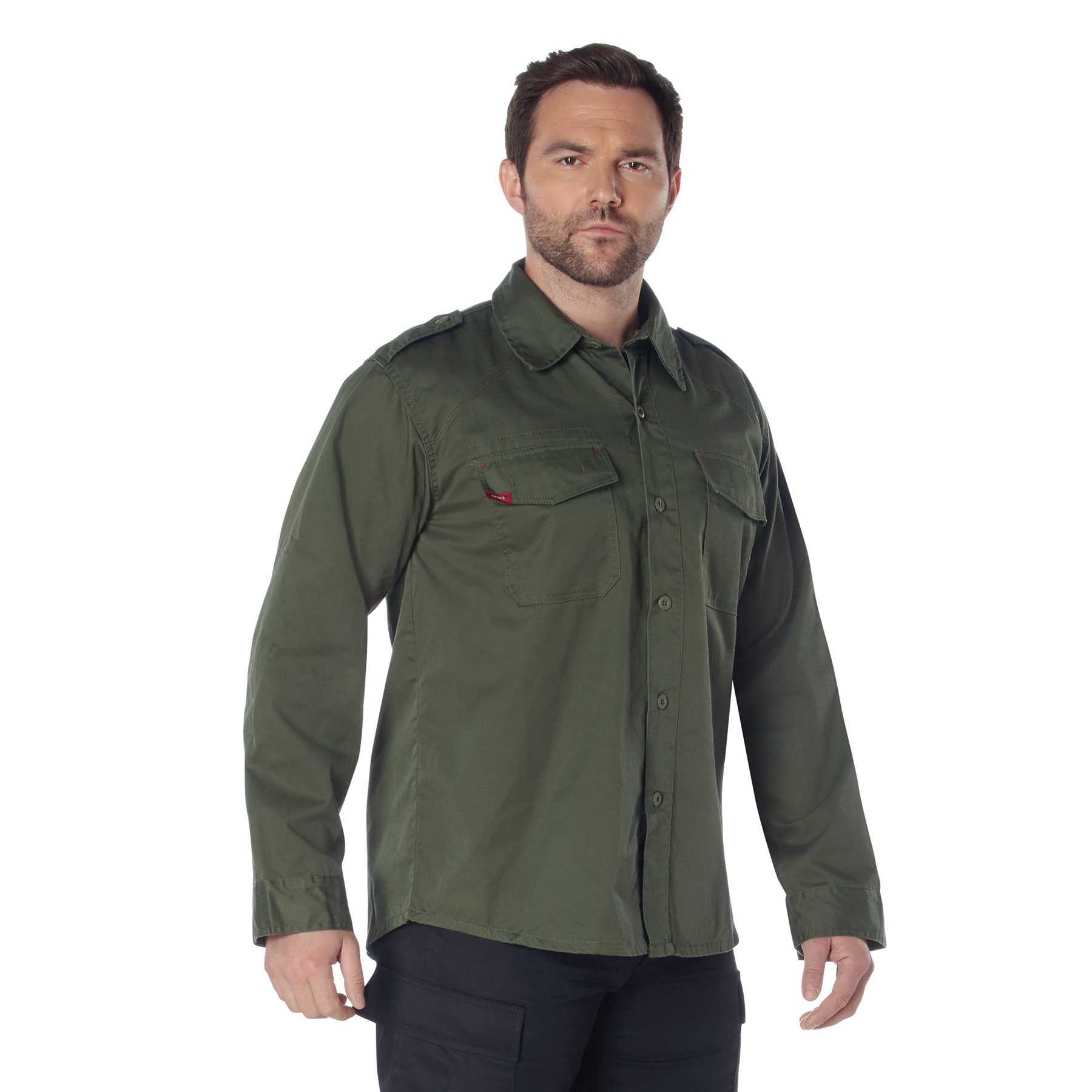 Rothco Rothco Vintage Fatigue Shirt - Olive Drab, Medium