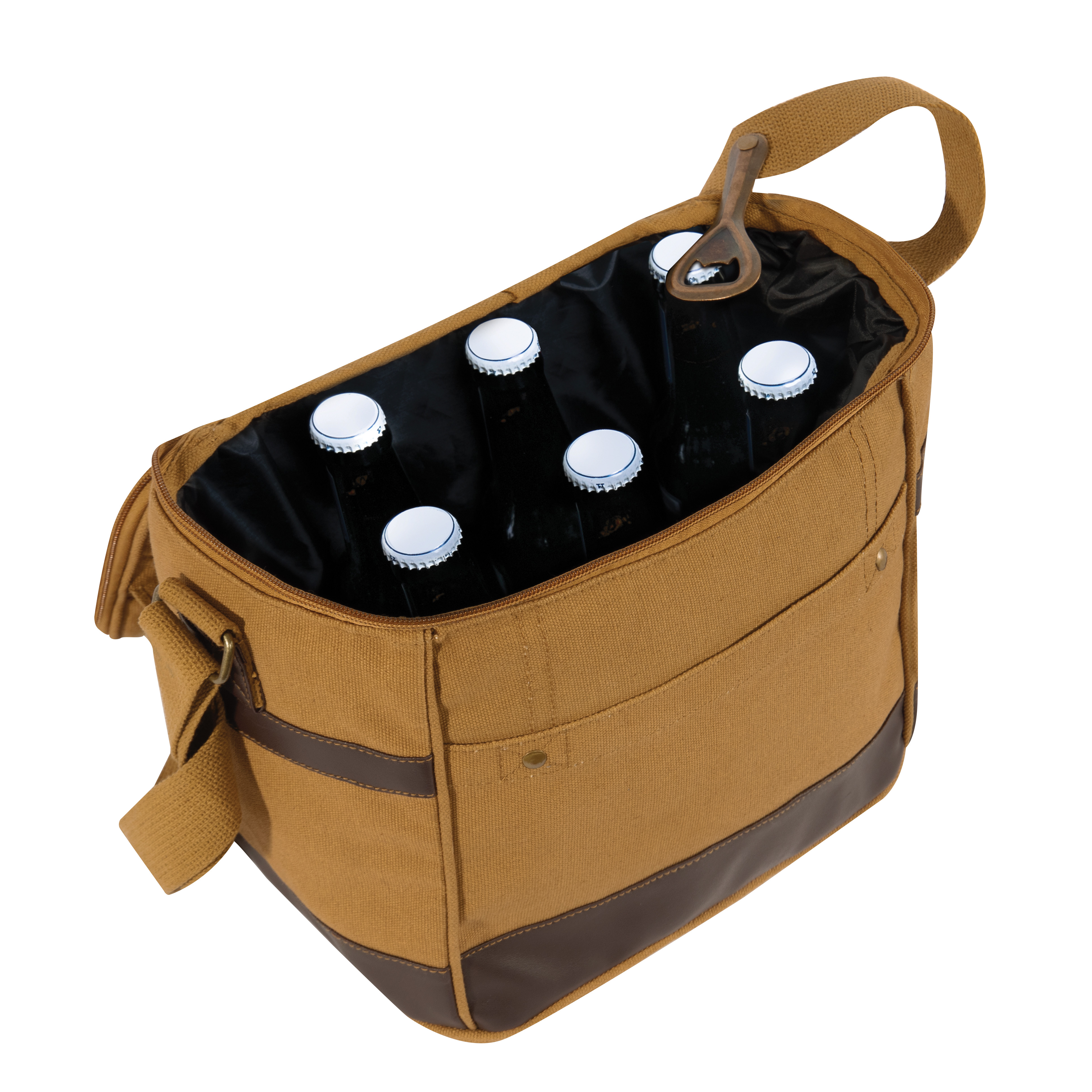 Rothco Rothco Canvas Insulated Cooler Bag - Coyote Brown