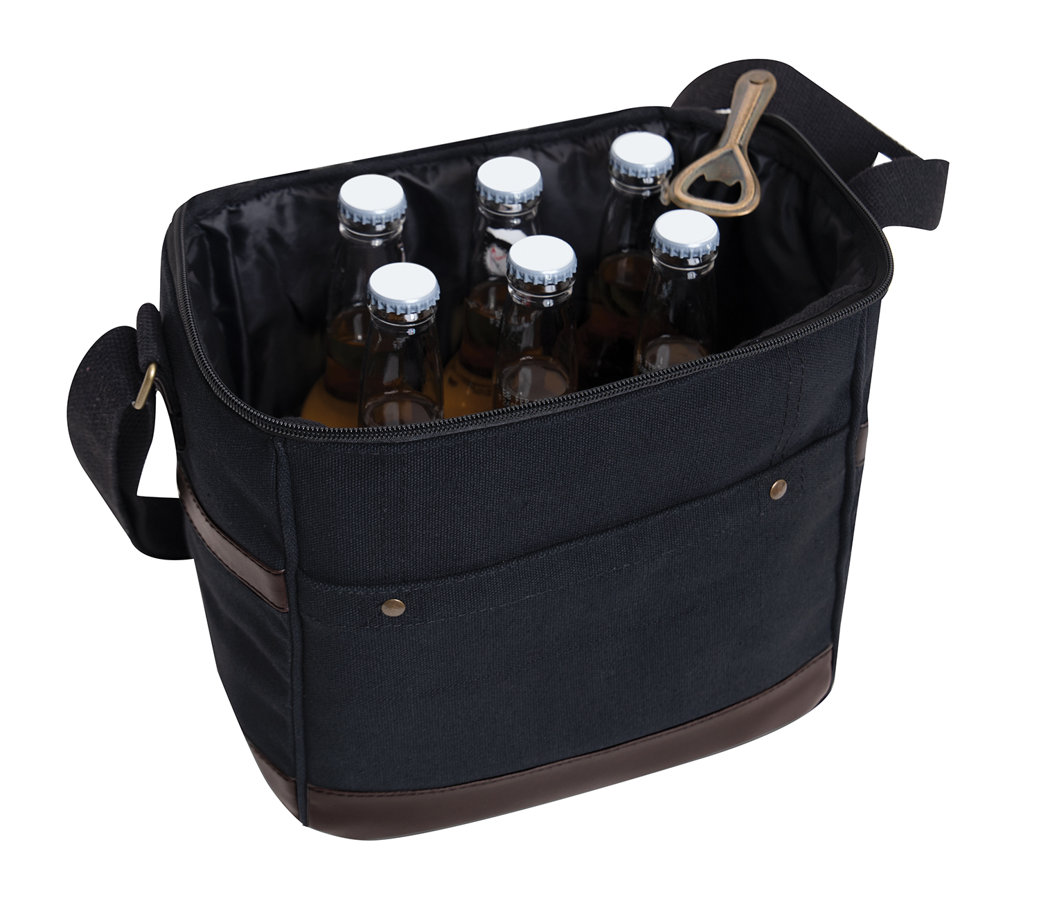Rothco Rothco Canvas Insulated Cooler Bag - Black