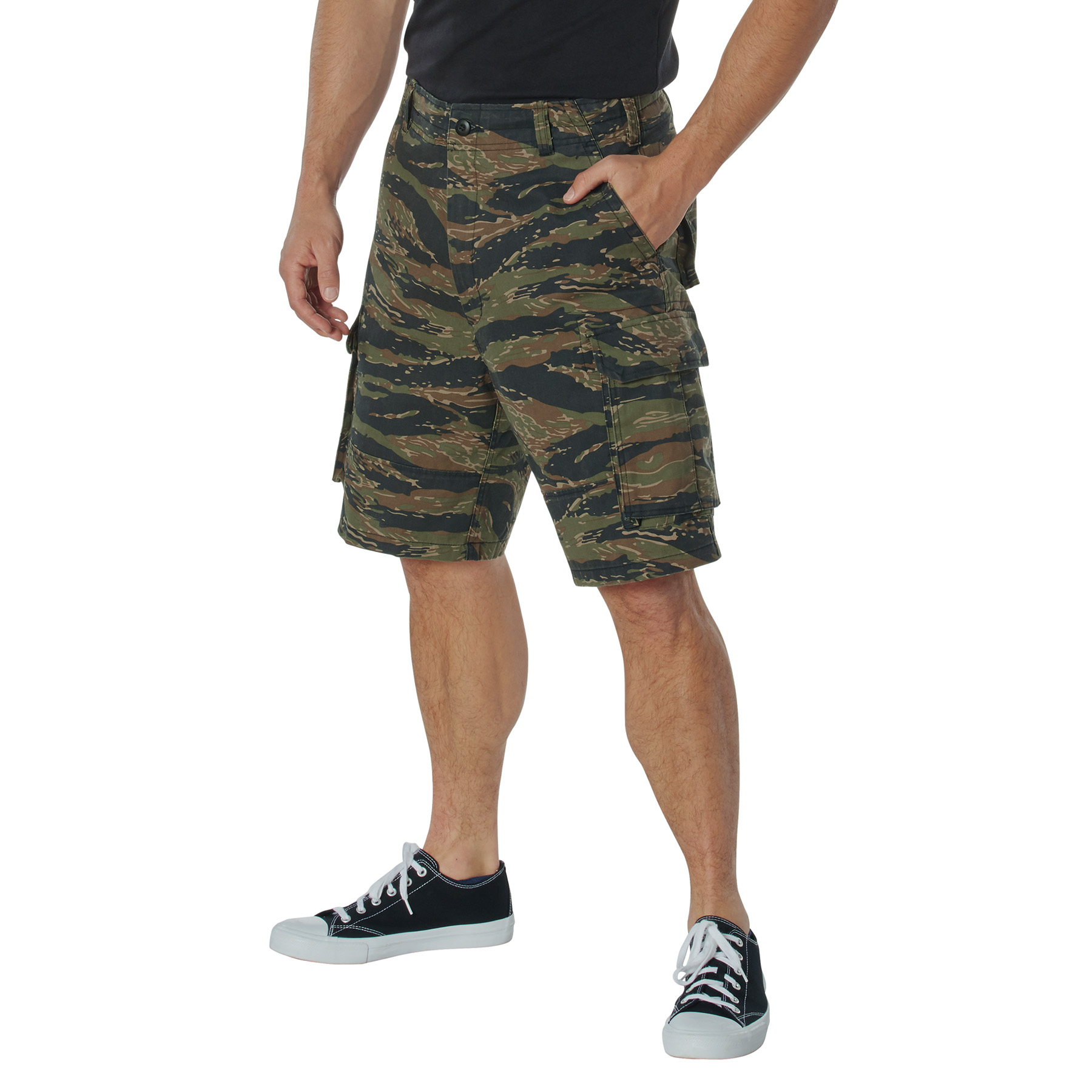 Rothco Rothco Vintage Paratrooper Cargo Shorts - Tiger Stripe Camo, 2X-Large