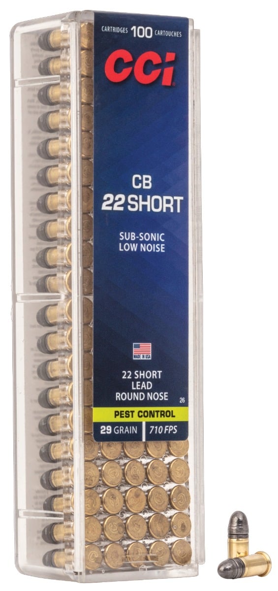 CCI .22 CB Short 29gr LRN Ammunition 100rds- - -0026 - Cci