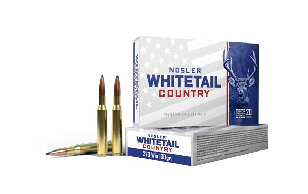 Nosler Whitetail Country .270 Winchester 130gr SB ST Ammo