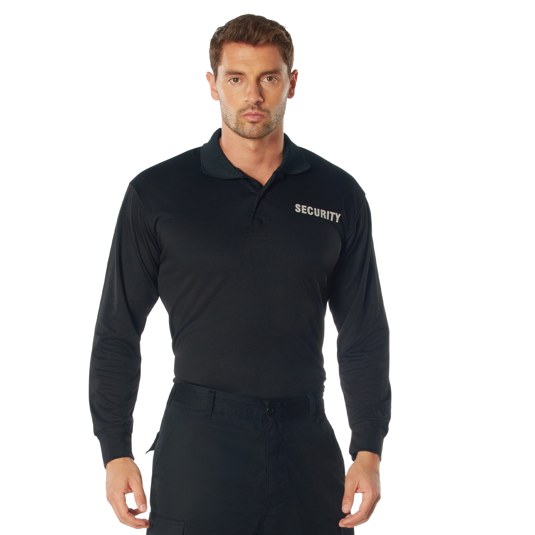 Rothco Rothco Moisture Wicking Long Sleeve Security Polo - Medium