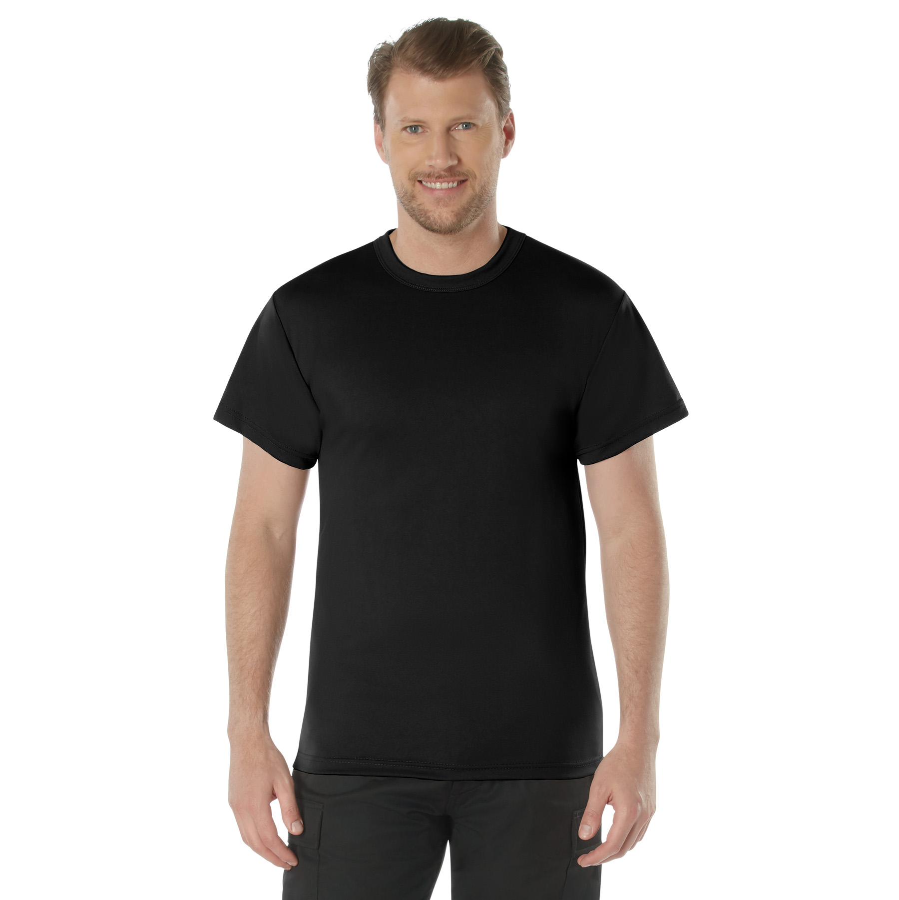 Rothco Rothco Quick Dry Moisture Wicking T-Shirt - Black, Medium