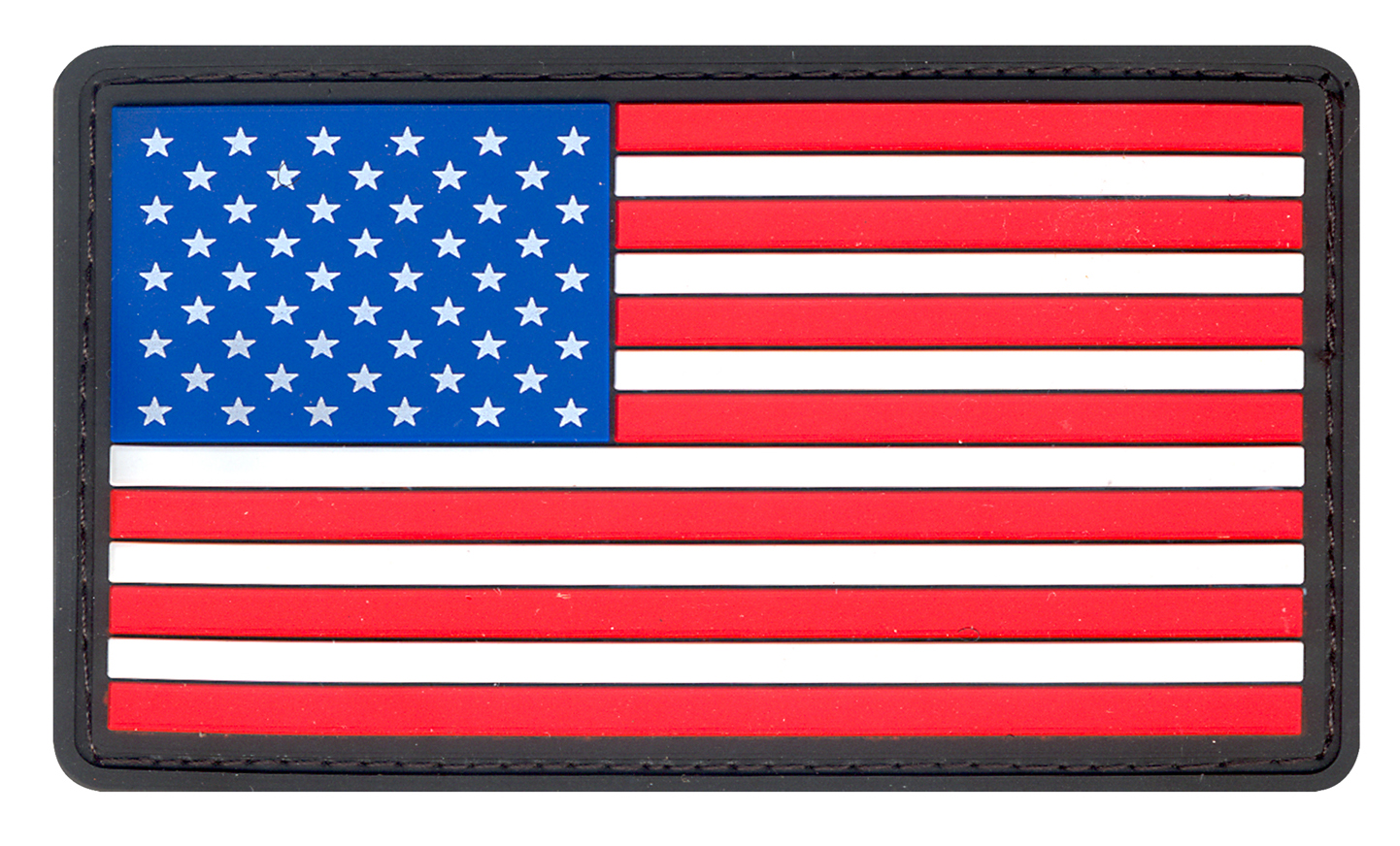 Rothco Rothco Pvc Us Flag Patch With Hook Back - Red - White - Blue, Packaging Bulk Packaging