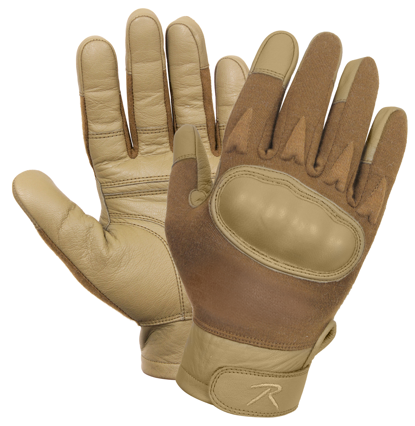 Rothco Rothco Hard Knuckle Cut And Fire Resistant Gloves - Coyote Brown, Small
