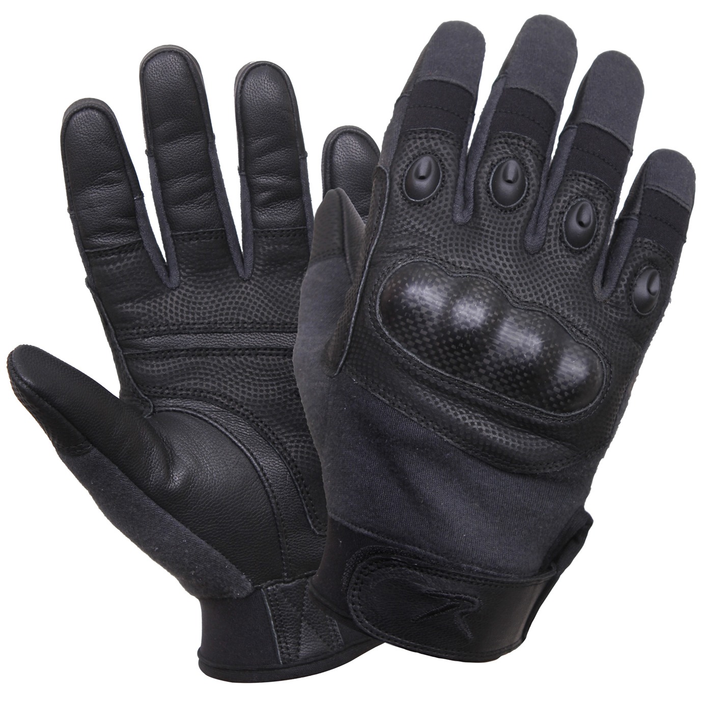 Rothco Rothco Carbon Fiber Hard Knuckle Cut-Fire Resistant Gloves - Black, Small
