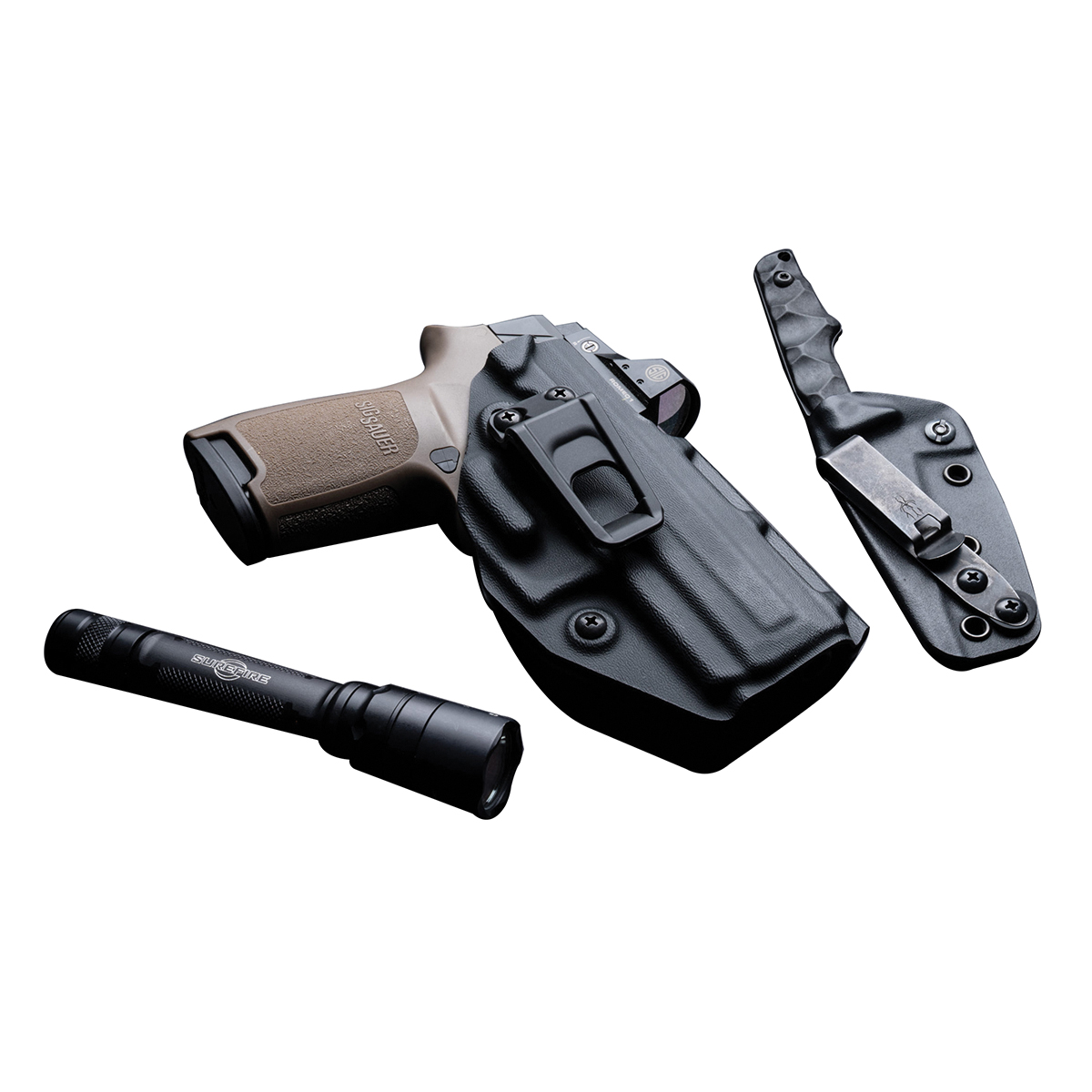 Crucial Concealment Covert IWB Springfield Armory Prodigy IWB Holster Ambidextrous Kydex, Black