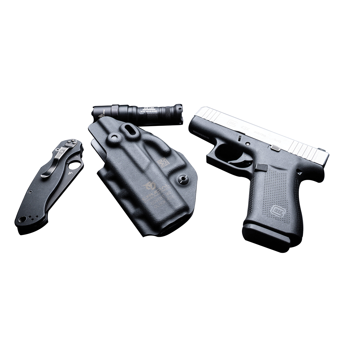 Crucial Concealment Covert IWB H&K VK9 IWB Holster Ambidextrous Kydex, Black