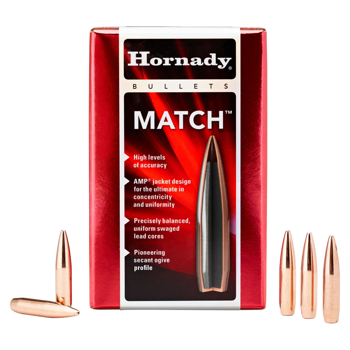 Hornady 22 Cal (.224) BTHP Match Bullets - 52gr -100ct -2249