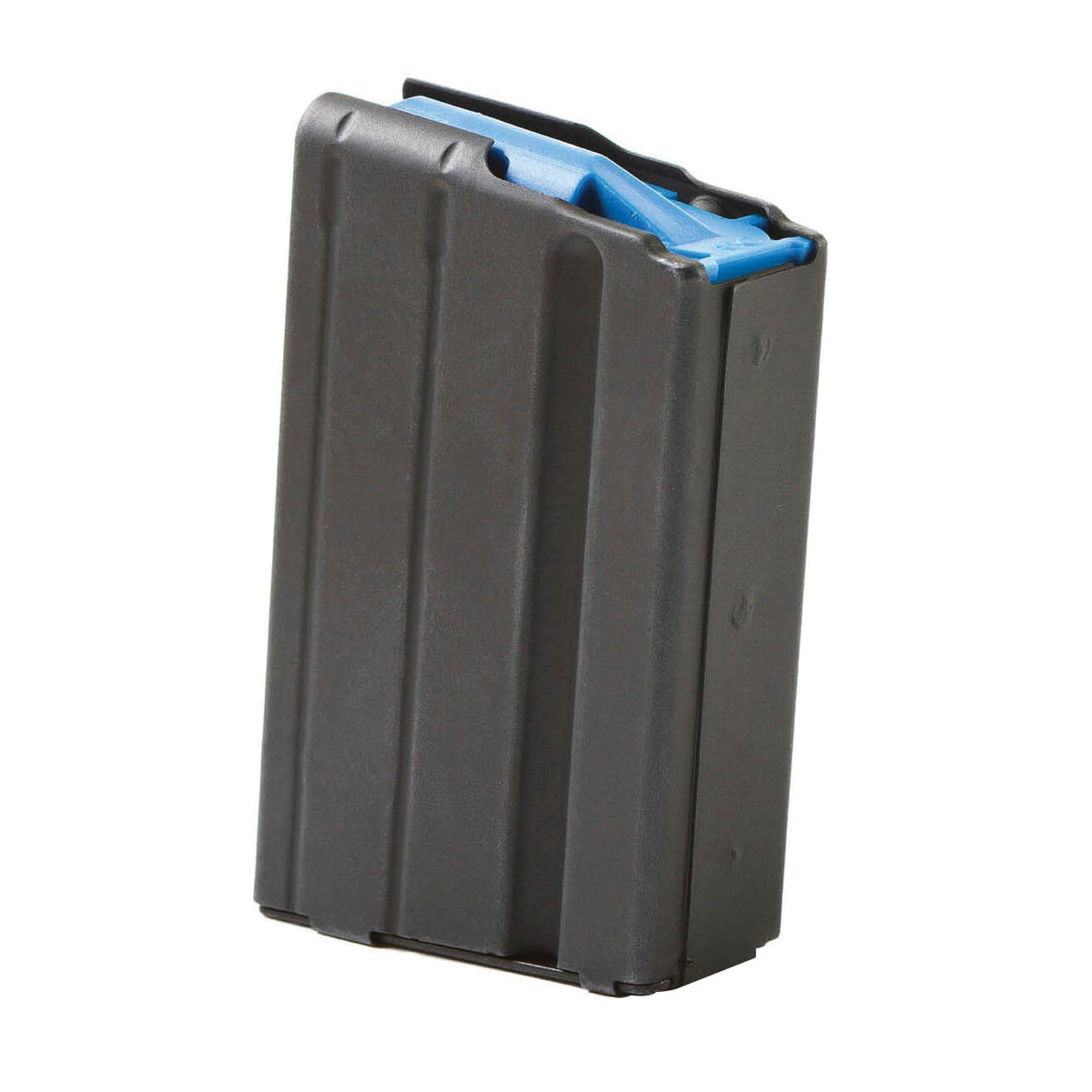 ASC Magazine: AR-15: 6.5 Grendel 5rd Capacity Black Marlube Stainless Steel Blue Follower - 5-65-SS-BM-BL-ASC - Asc