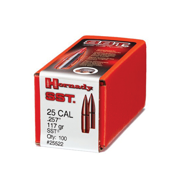 Hornady 25 Cal (.257) SST Bullets - 117gr - 100ct -25522 - Hornady