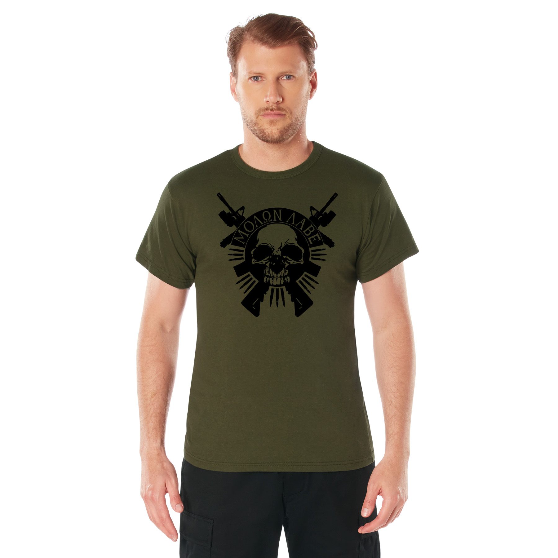 Rothco Rothco Molon Labe Skull T-Shirt - Medium