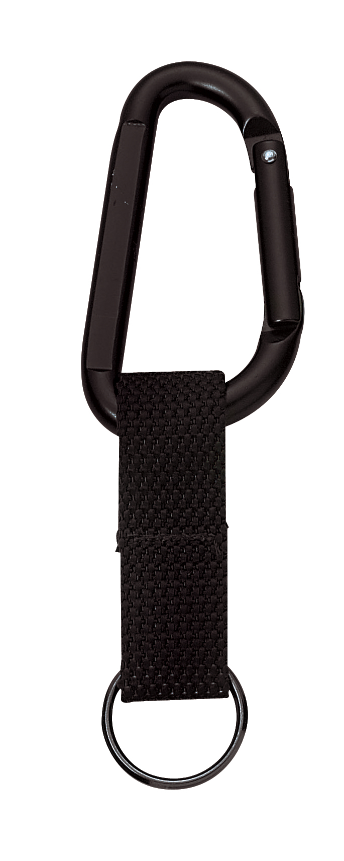 Rothco Rothco Jumbo 80Mm Carabiner With Web Strap Key Ring - Black