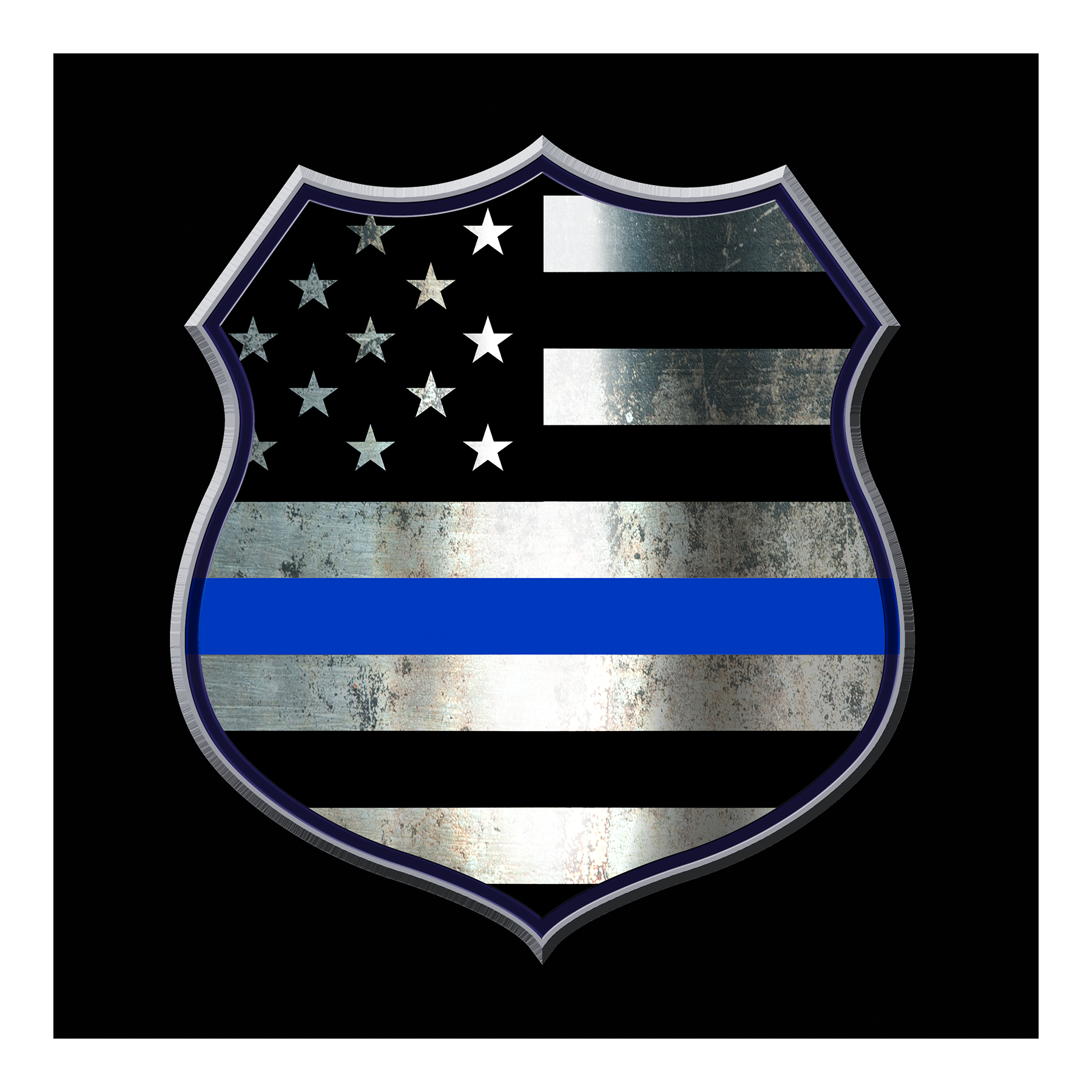 Rothco Rothco Thin Blue Line Shield T-Shirt - 2X-Large