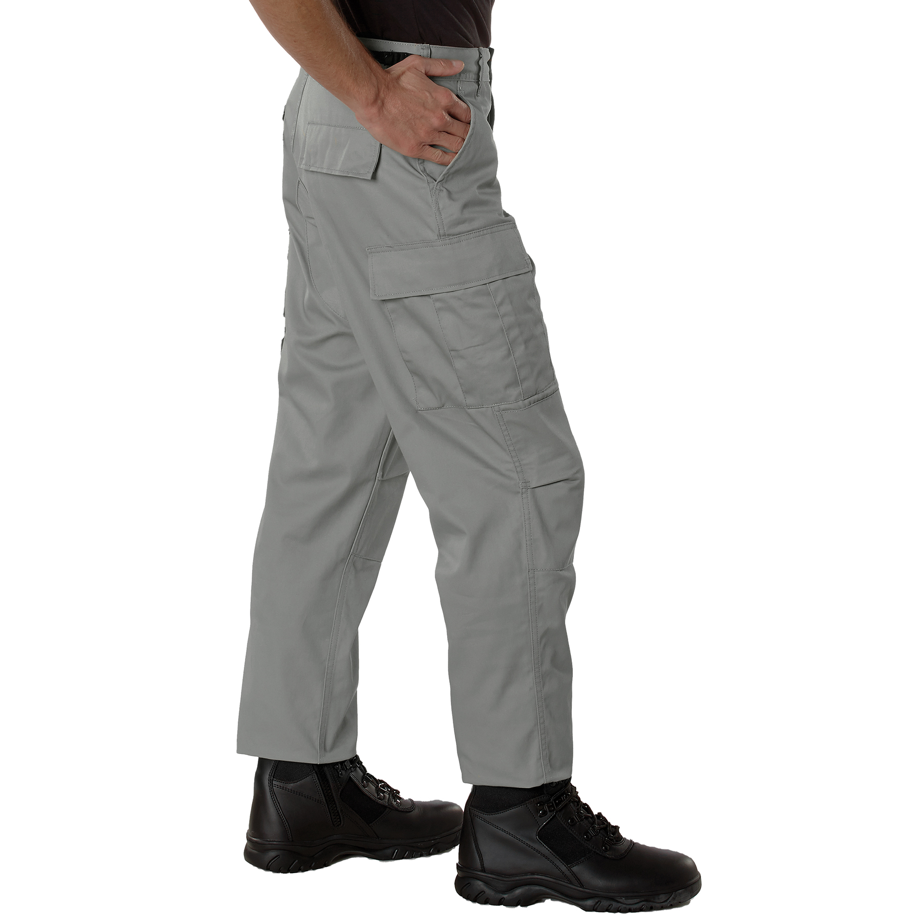 Rothco Rothco Relaxed Fit Zipper Fly Bdu Pants - Grey, Large