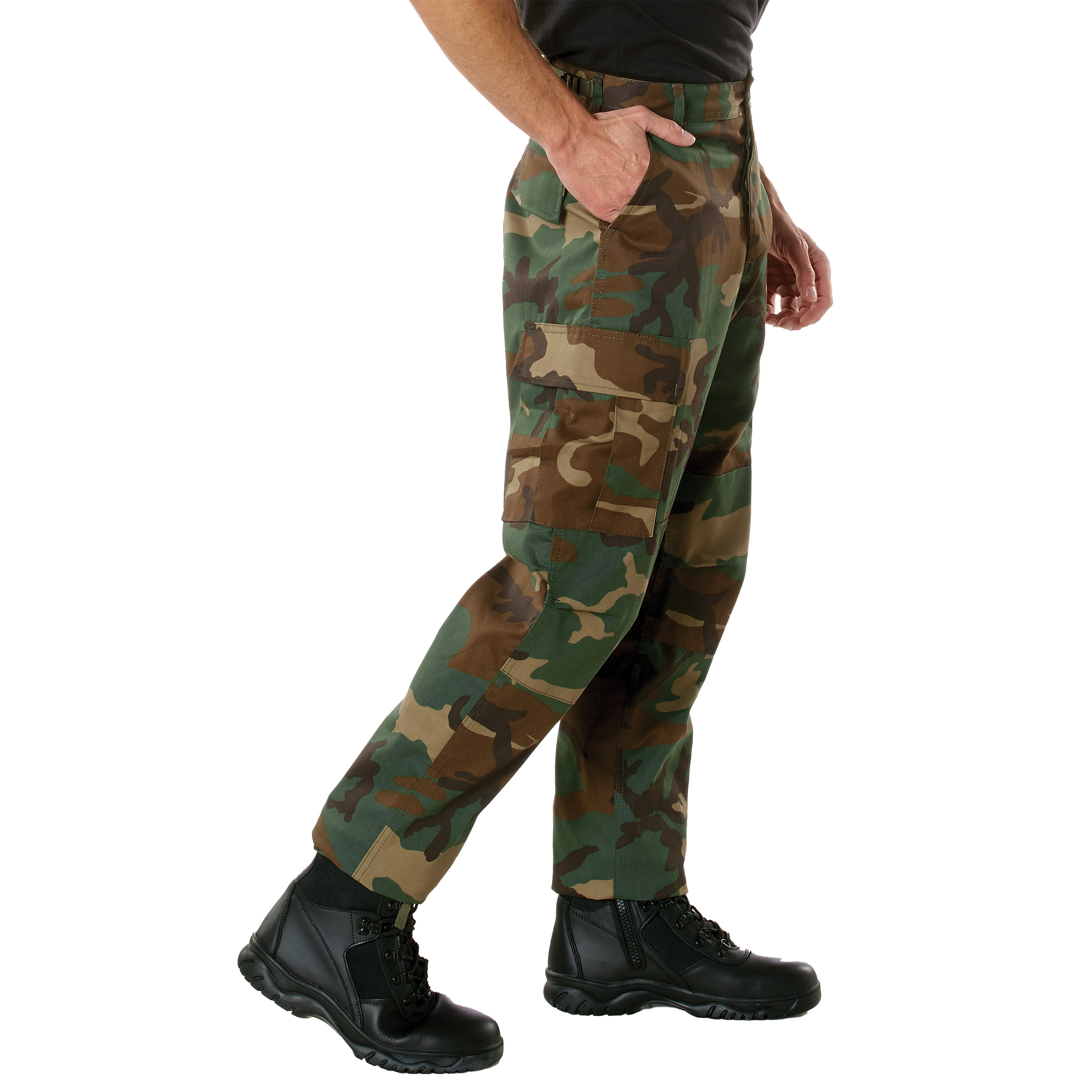 Rothco Rothco Relaxed Fit Zipper Fly Bdu Pants - Woodland Camo, Small