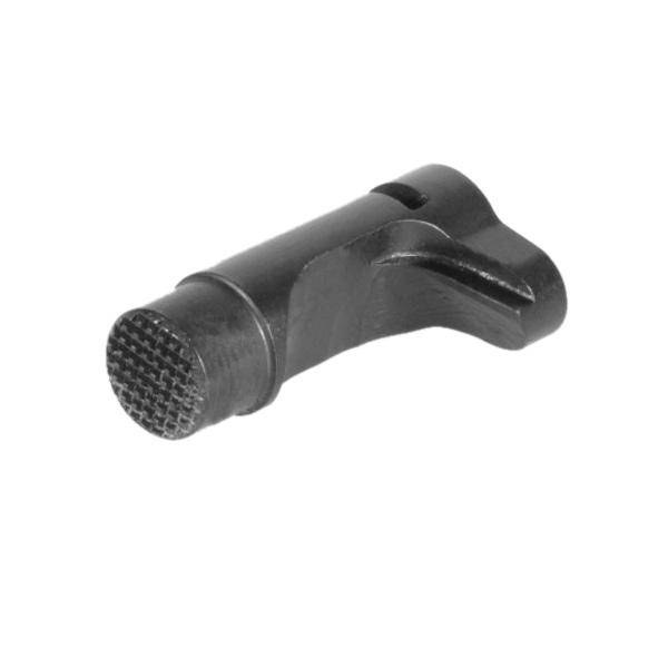 EGW HD Higher Magazine Catch w/Checkered Extended Button Fits 1911 Commander/1911 Government, Blue - Egw