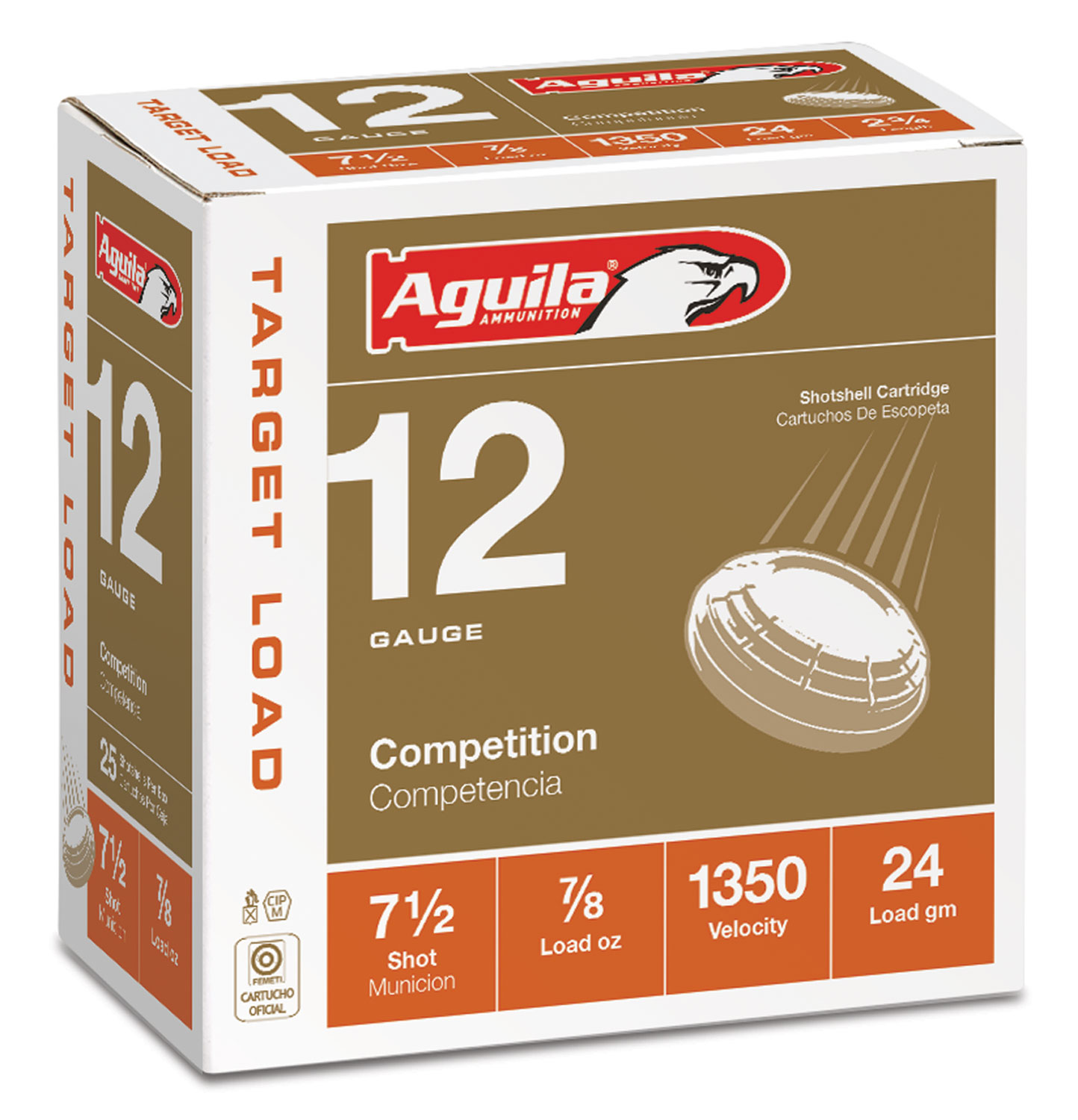 Aguila Competition 12 Gauge 2.75" 7/8 oz. 7.5, 25rds - 1CHB1250 - Aguila