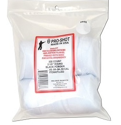Pro-Shot .45-.58 Cal. 21/2" RD Patches 250CT - Proshot