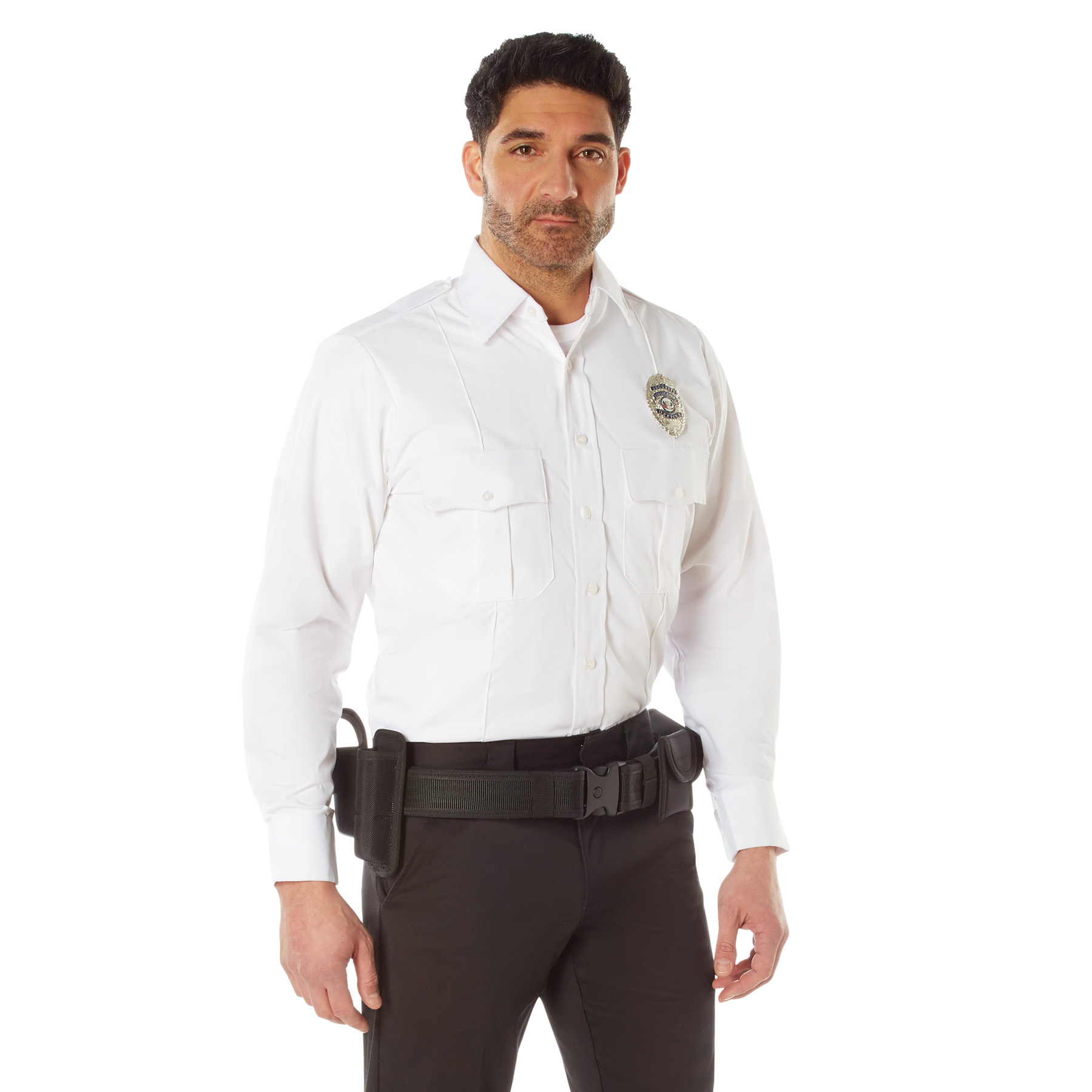 Rothco Rothco Long Sleeve Uniform Shirt - White, Medium