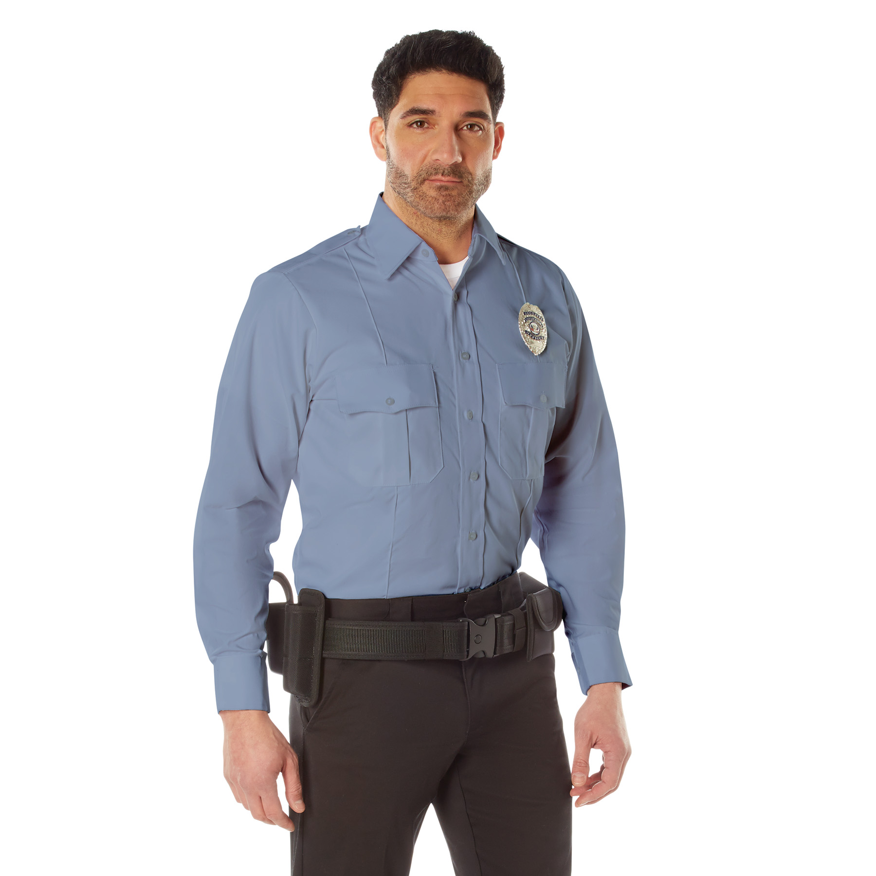 Rothco Rothco Long Sleeve Uniform Shirt - Light Blue, X-Large
