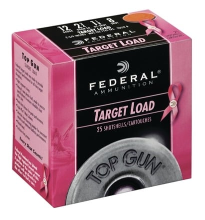 Federal12 gauge  2.75" #8 Breast Cancer Awareness Shotshell 25 Rounds Ammunition - TGL12P 8 - Federal