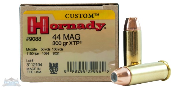 Hornady 44 Magnum 300gr XTP Custom Pistol Ammunition 20rds - 9088