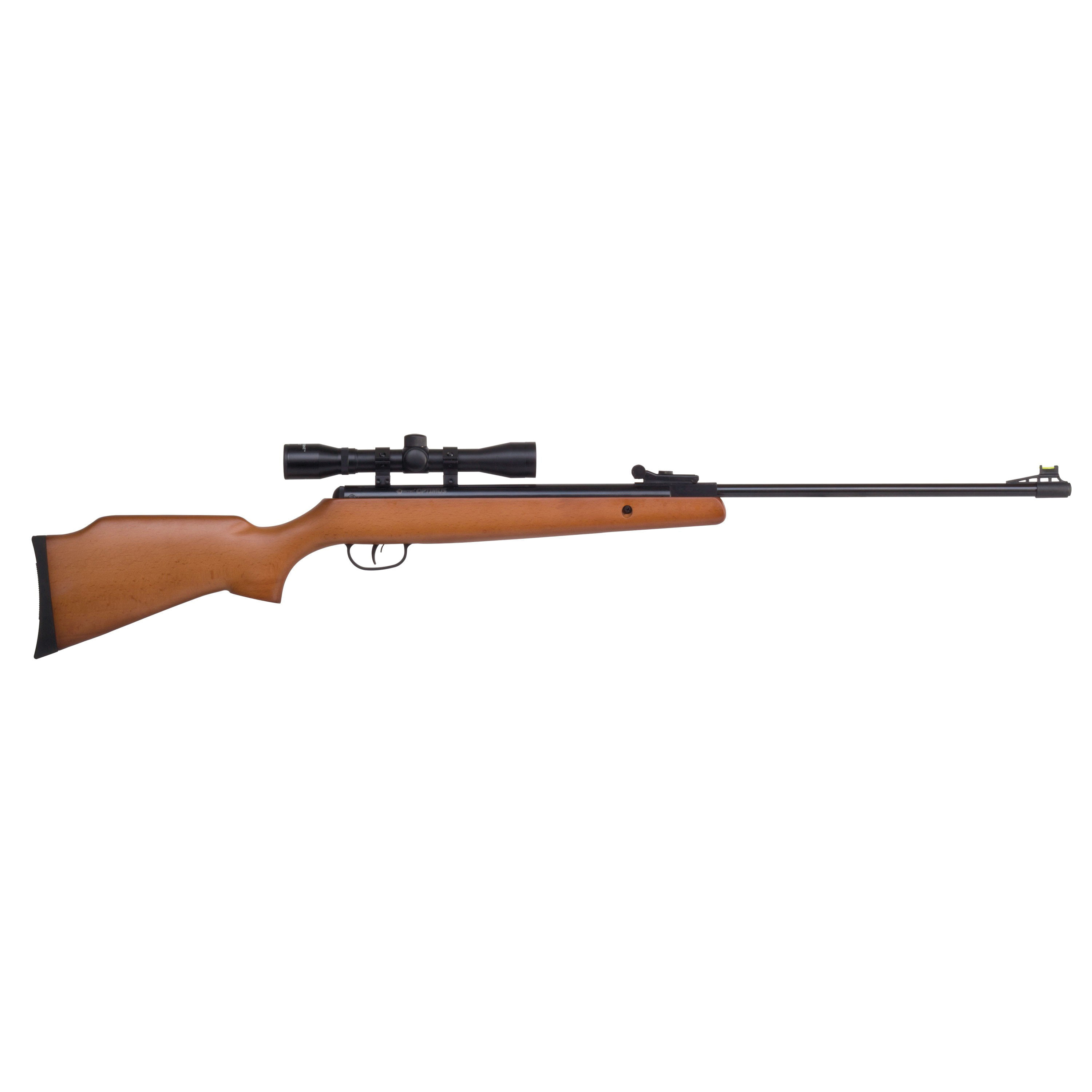 Crosman Optimus .177 Break Barrel Air Rifle w/ Scope, Brown - CO1K77X - Crosman