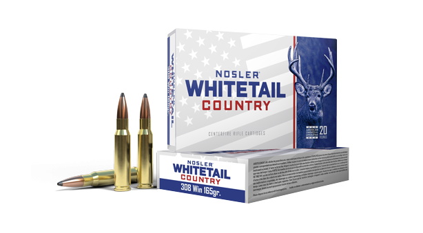 Nosler Whitetail Country .308 Winchster 165gr SB ST Ammo - Nosler