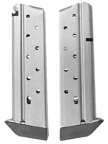 Chip McCormick Power Mag 10 Round .38 Super Full Size 1911 Detachable Magazine, Stainless - M-PM-38FS10