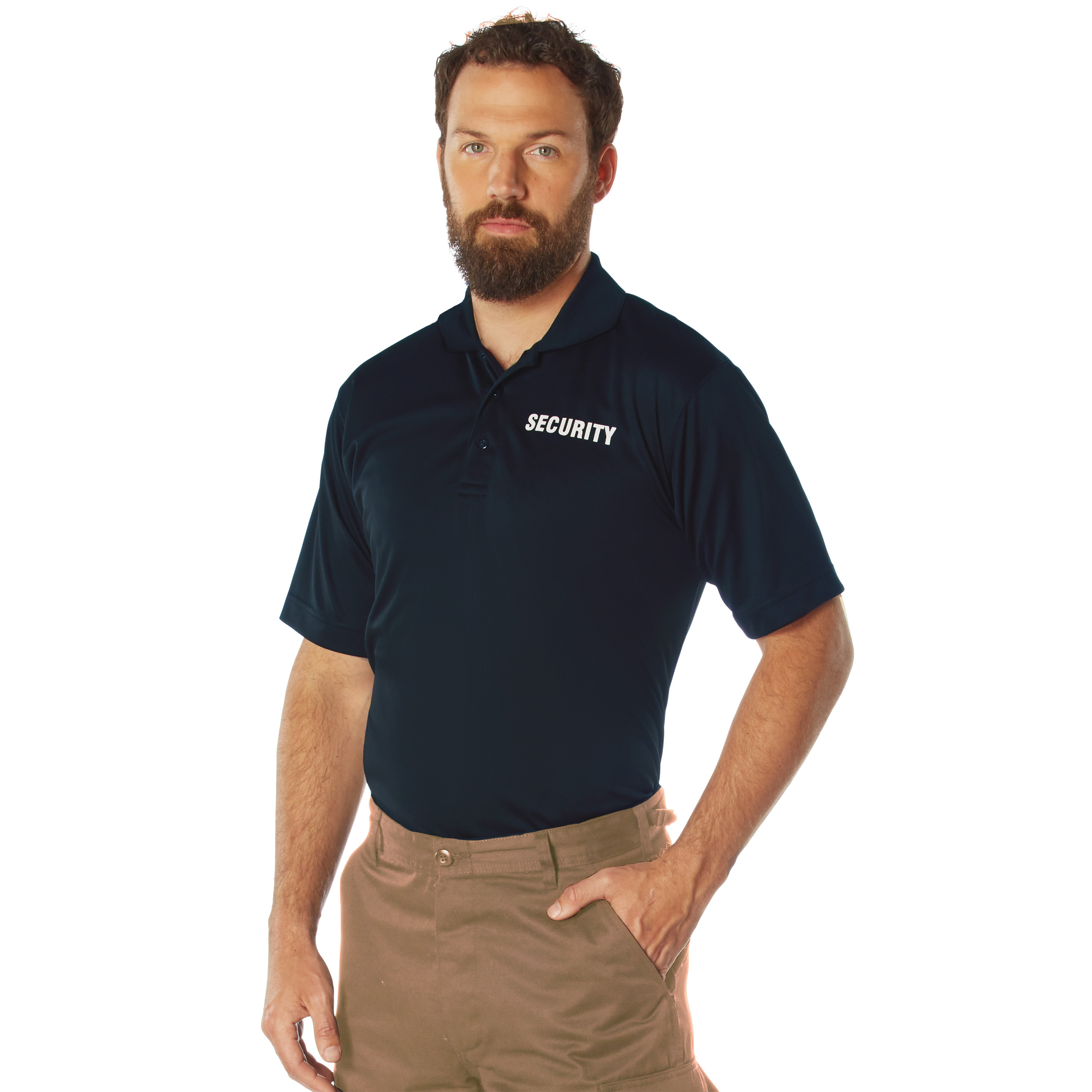 Rothco Rothco Moisture Wicking Security Polo Shirt - Midnight Navy Blue, 3X-Large