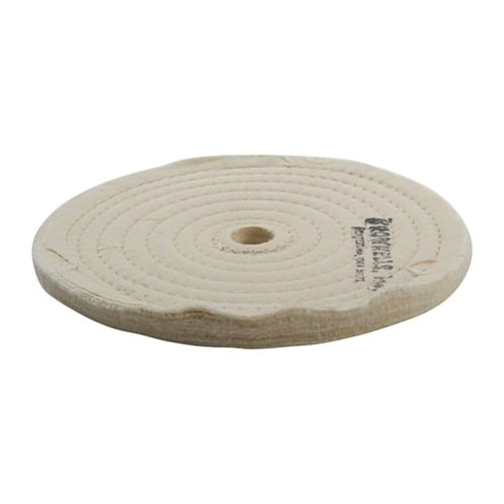 Brownells 6" x 5/8" Stitched Muslin Polishing Wheel - Brownells