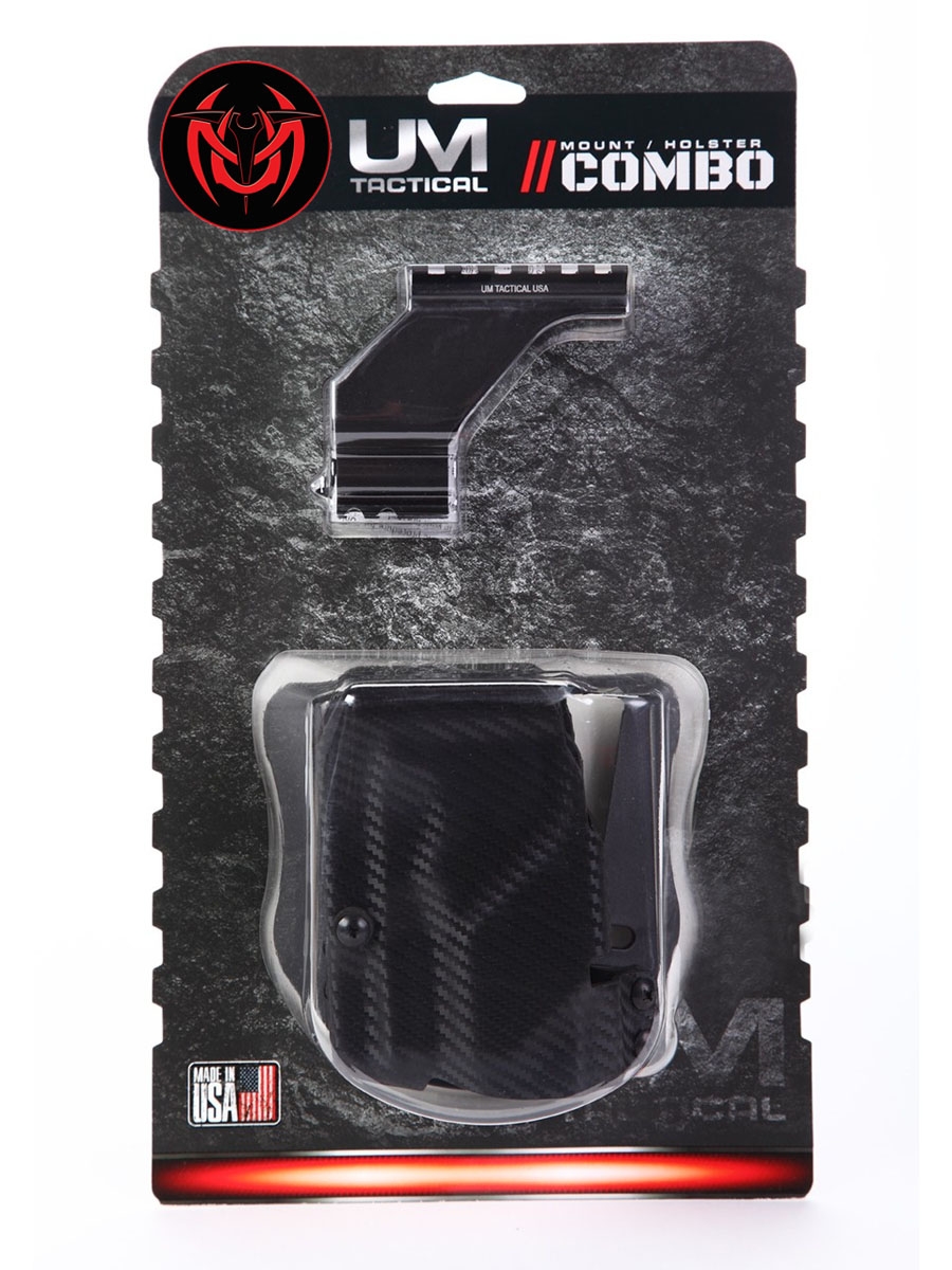 UM Tactical UM3 Universal Mount & Holster Combo, Black - UMRHCPKBLK