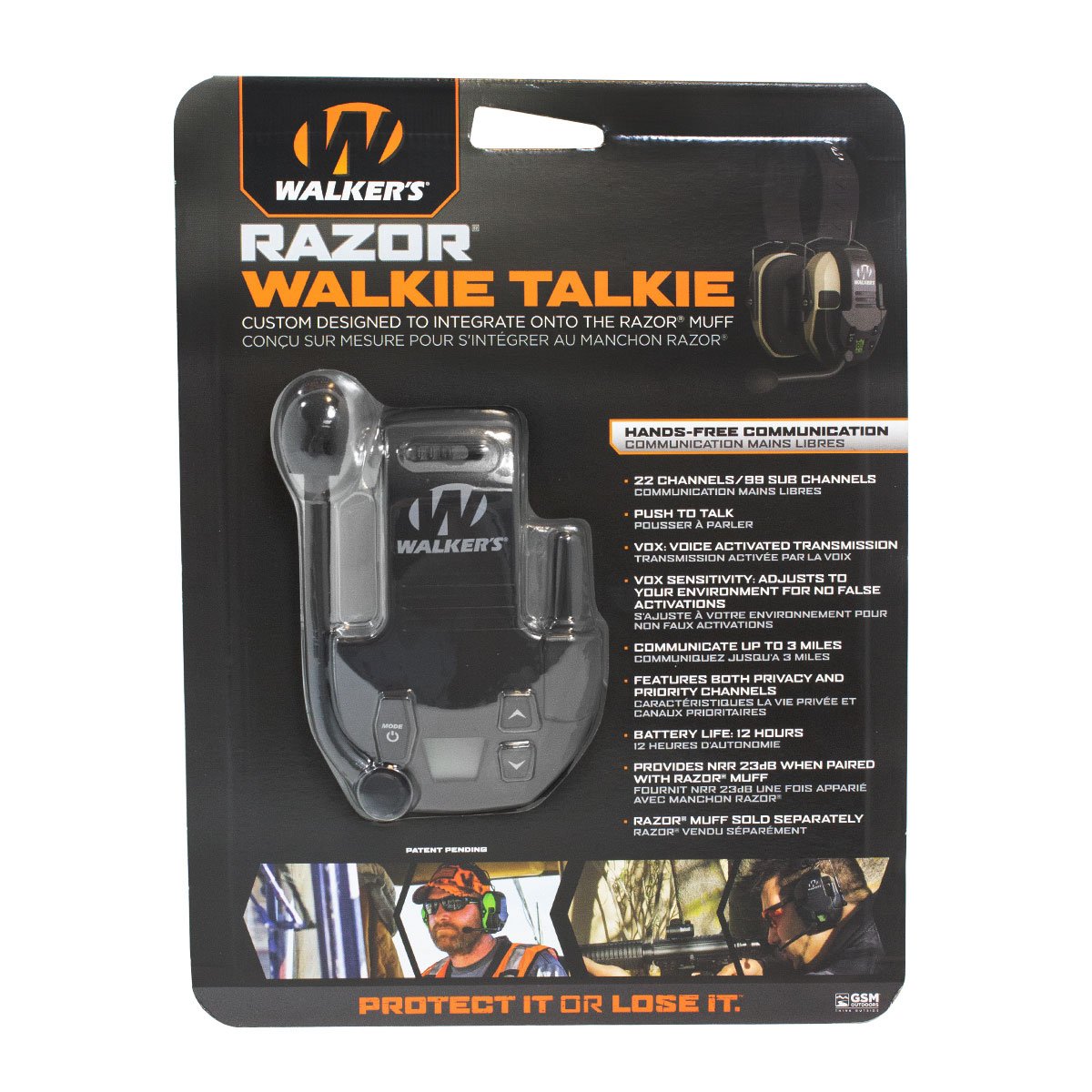 Walker's Razor Walkie Talkie, Fits Walker's Razor Muff - GWP-RZRWT