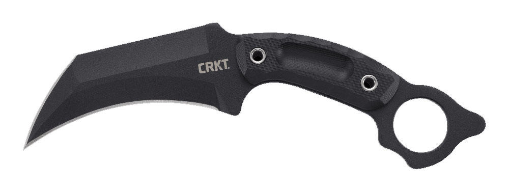 CRKT Du Hoc Fixed Blade with Sheath, Black Powder Coated - 2630 - Crkt